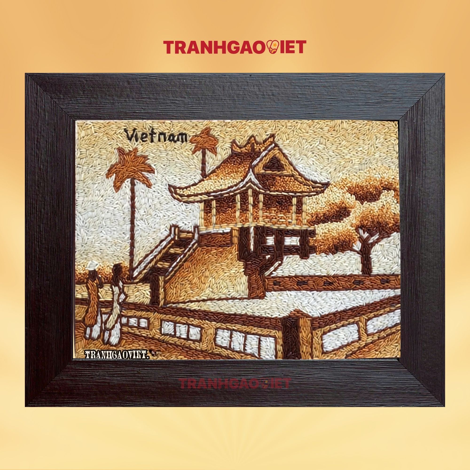 Tranh gạo chùa một cột