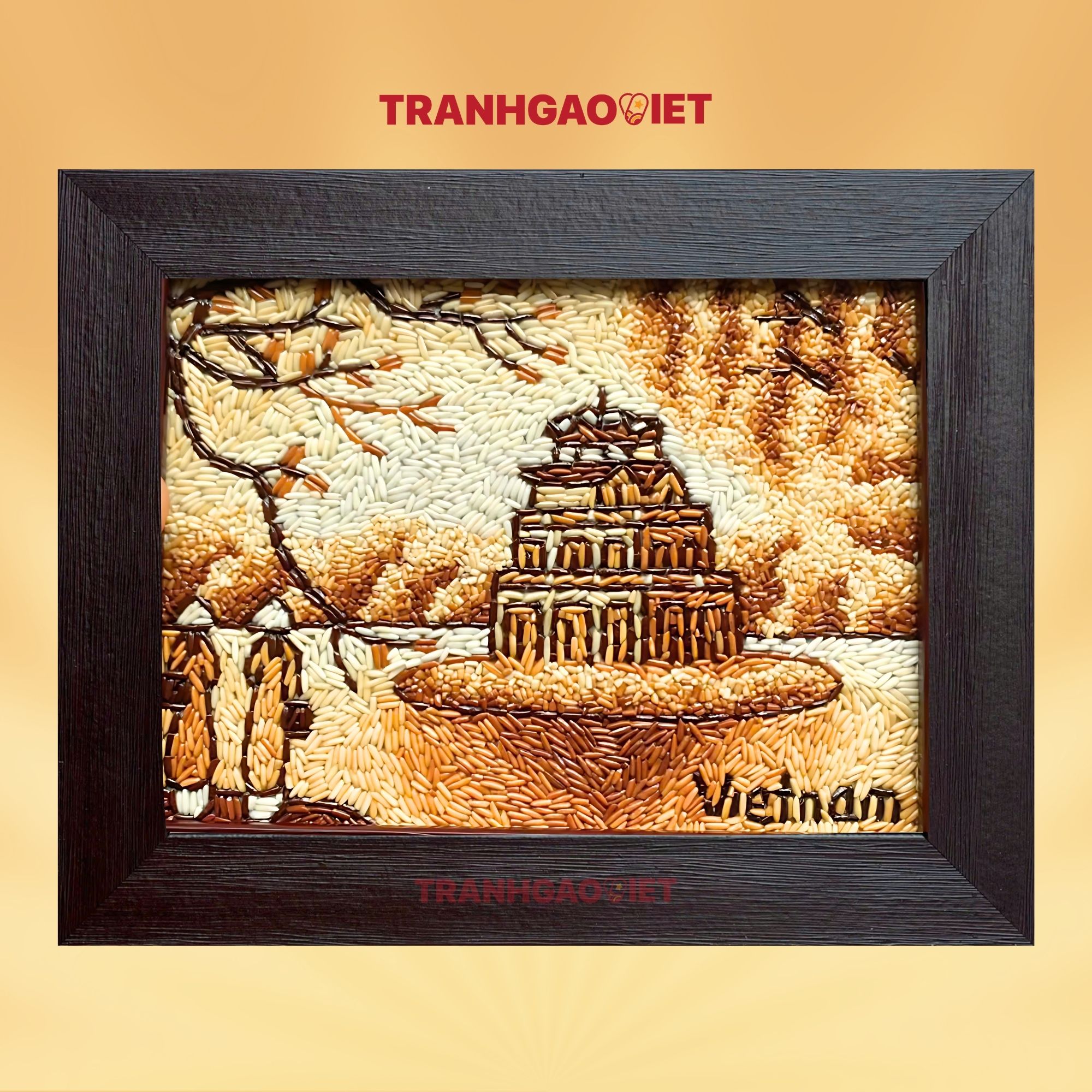 Tranh gạo tháp rùa
