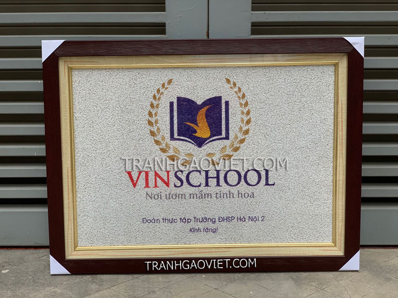 Mãu tranh logo quà tặng nhà trường
