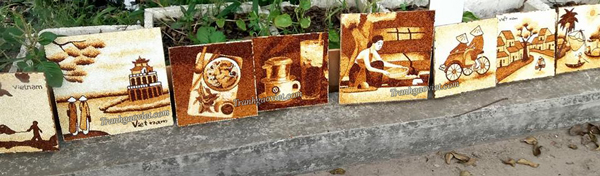 công đoạn phơi khô trước khi đóng khung