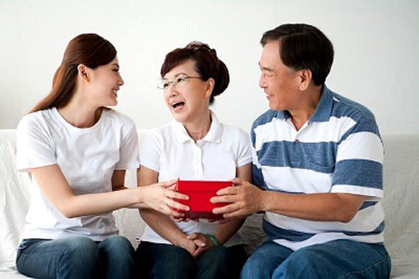 quà tặng cha mẹ