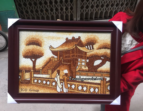 tranh gạo ch&ugrave;a một cột
