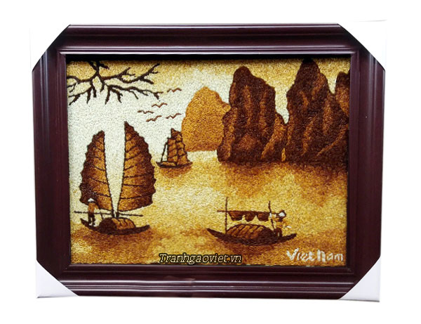tranh phong cảnh vịnh hạ long đẹp