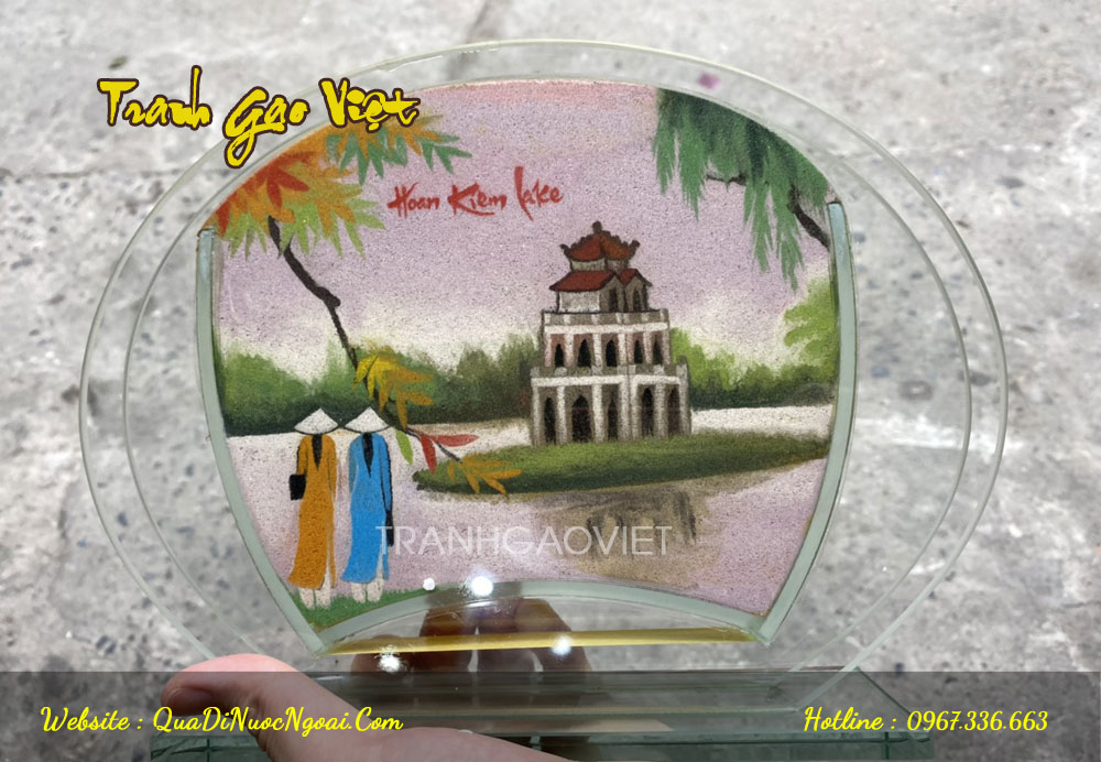 Tranh cát Tháp Rùa Hà Nội TC07