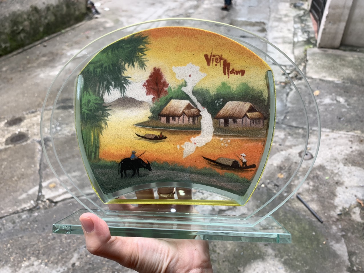 Tranh c&aacute;t bản đồ VN