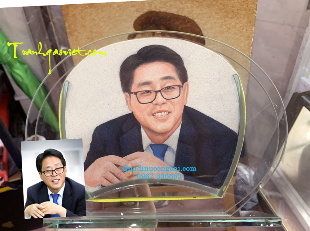 Tranh cát chân dung