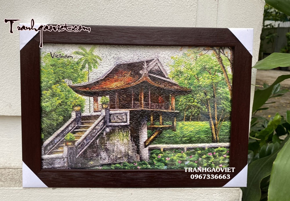 tranh gạo chùa một cột