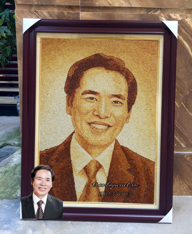 Tranh ch&acirc;n dung qu&agrave; tặng đối t&aacute;c người nước ngo&agrave;i 
