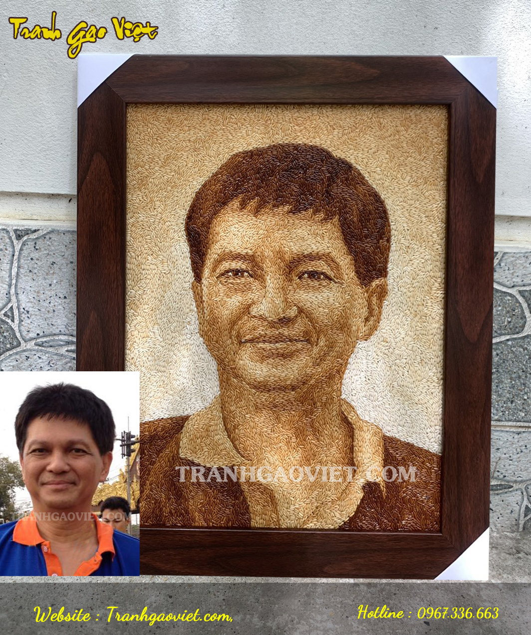 trtanh gạo chân dung