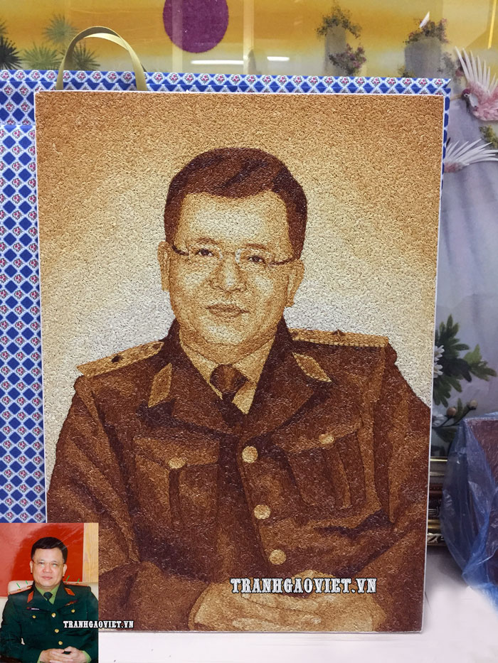 Tranh khách đặt làm quà tặng bố độc đáo và ý nghĩa