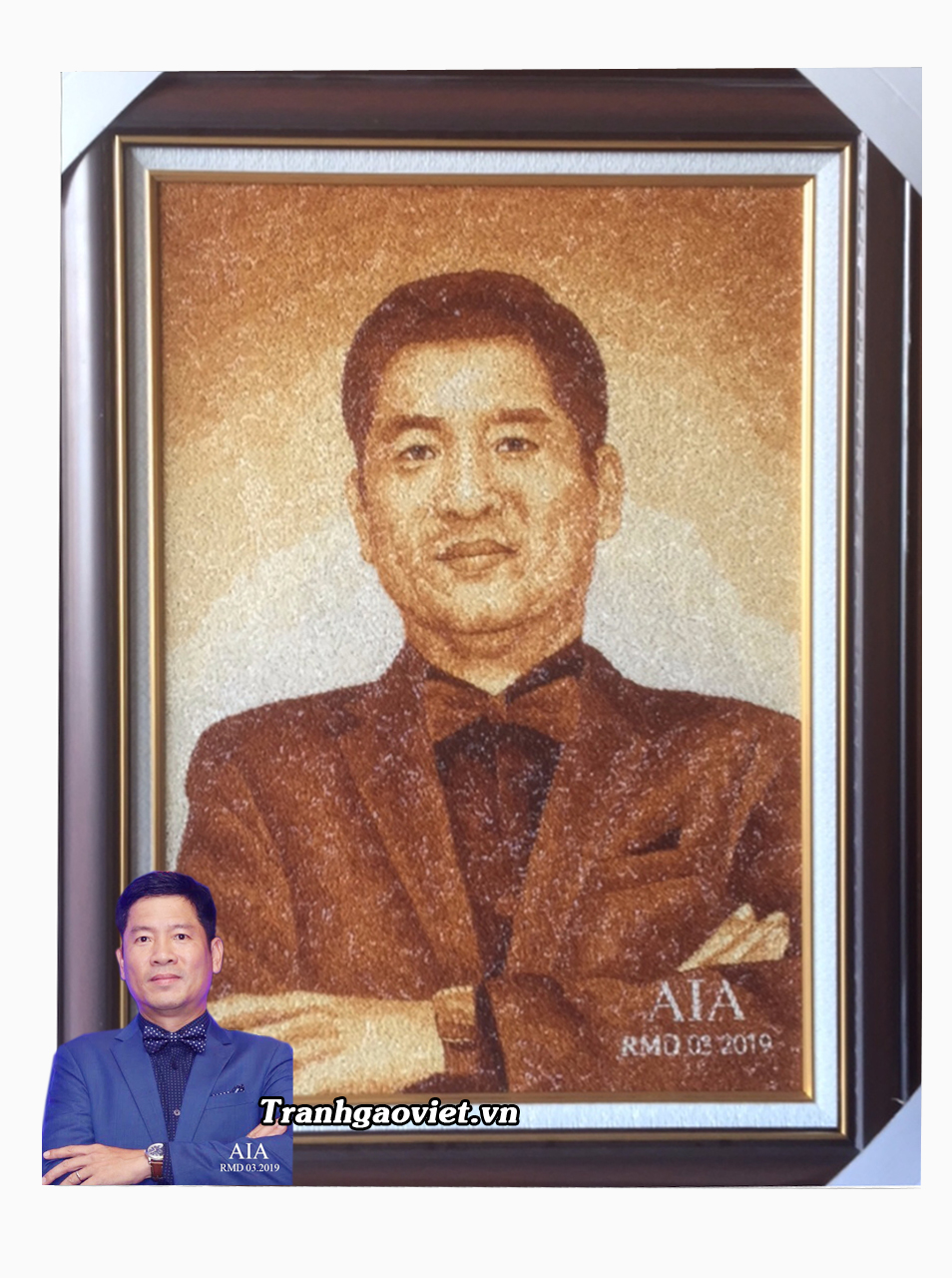 Tranh đặt của AIA l&agrave;m qu&agrave; tặng s&ecirc;p