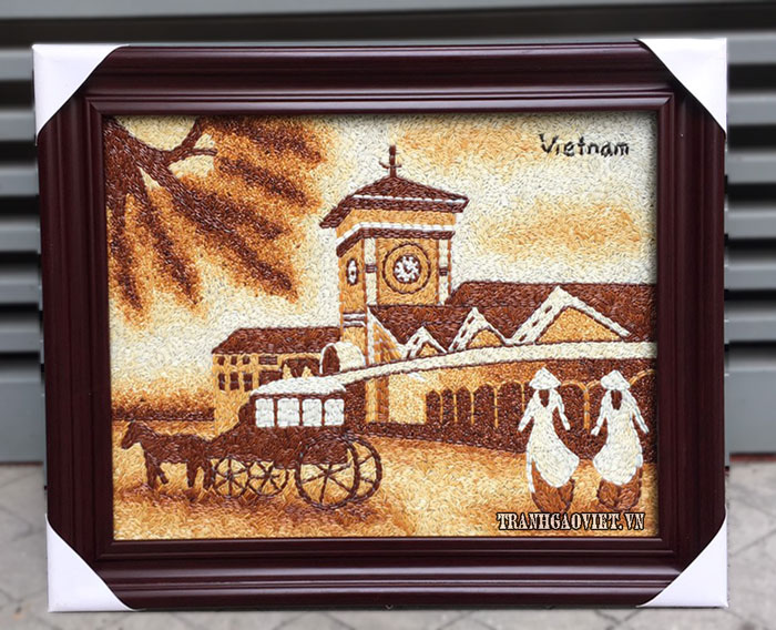tranh gạo chợ bến thành