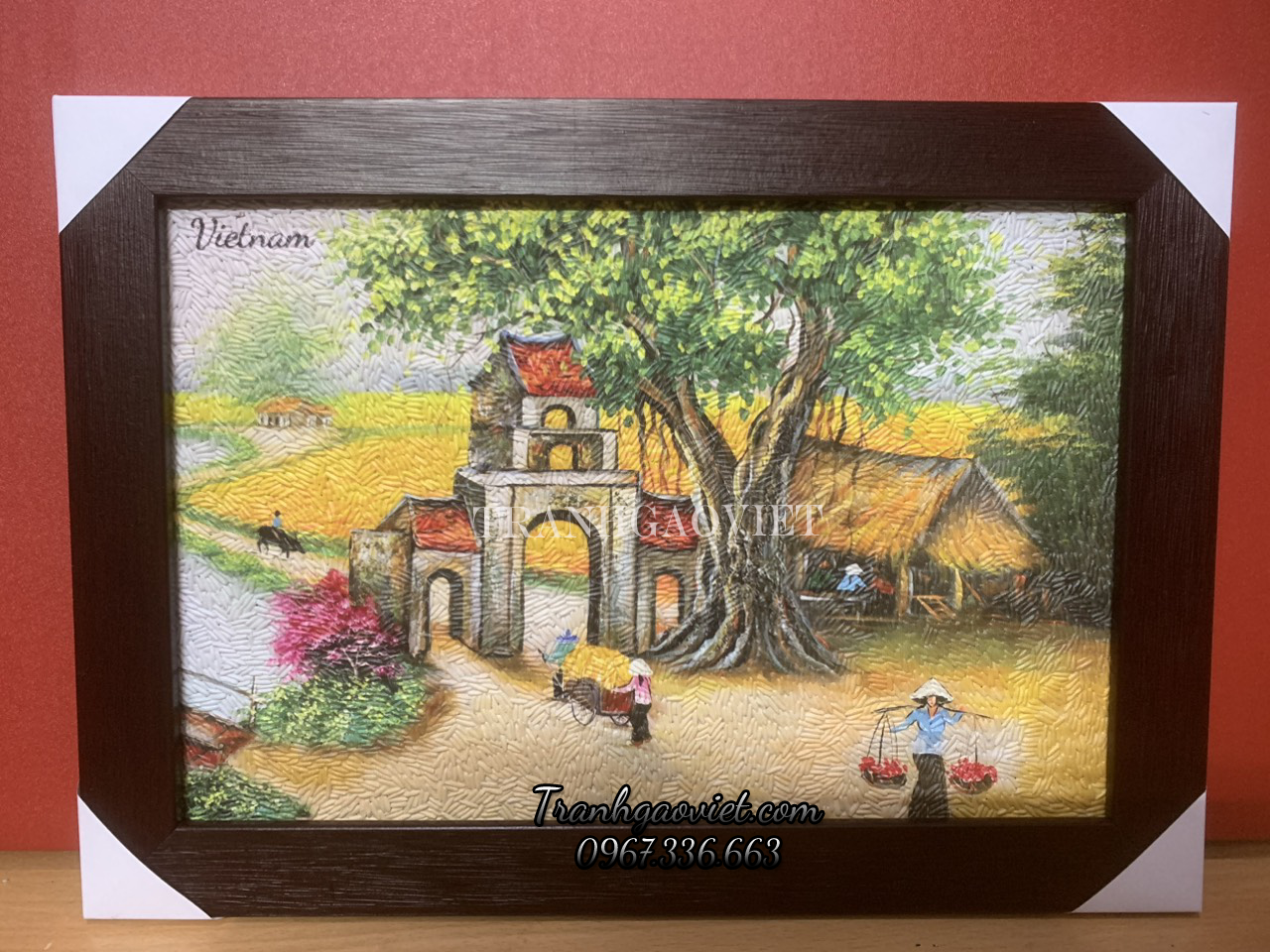 tranh gạo chợ đ&igrave;nh