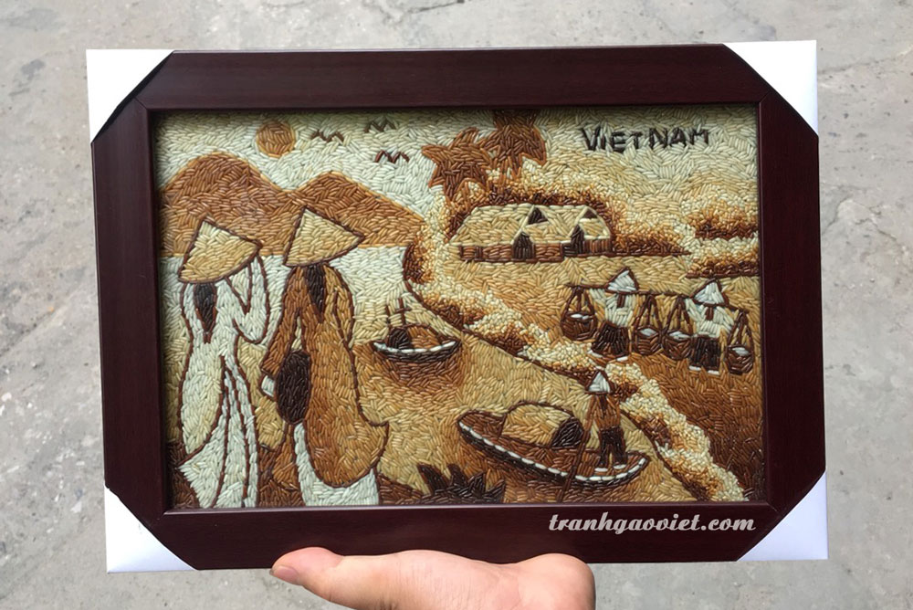 tranh gạo khổ nhỏ