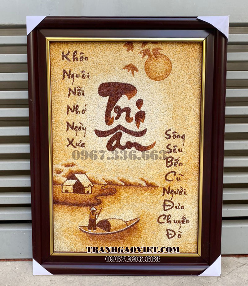 tranh gạo tri &acirc;n thầy c&ocirc;