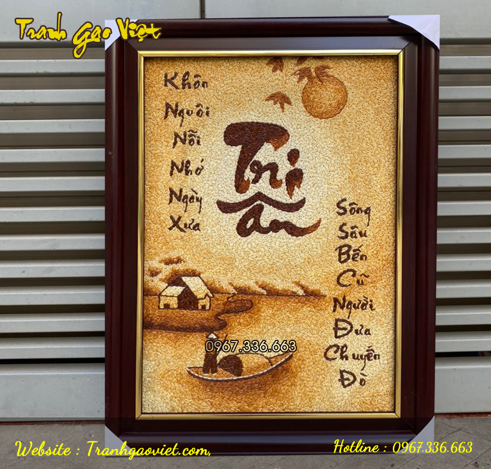 tranh gạo tri ân