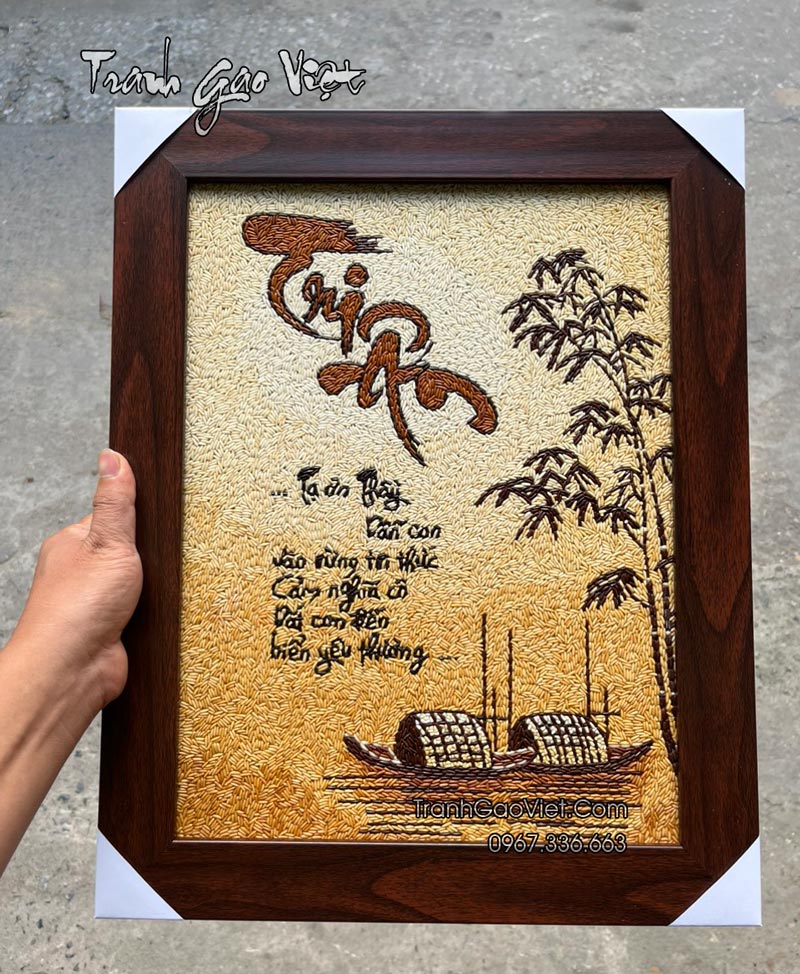 Tranh gạo tri ân