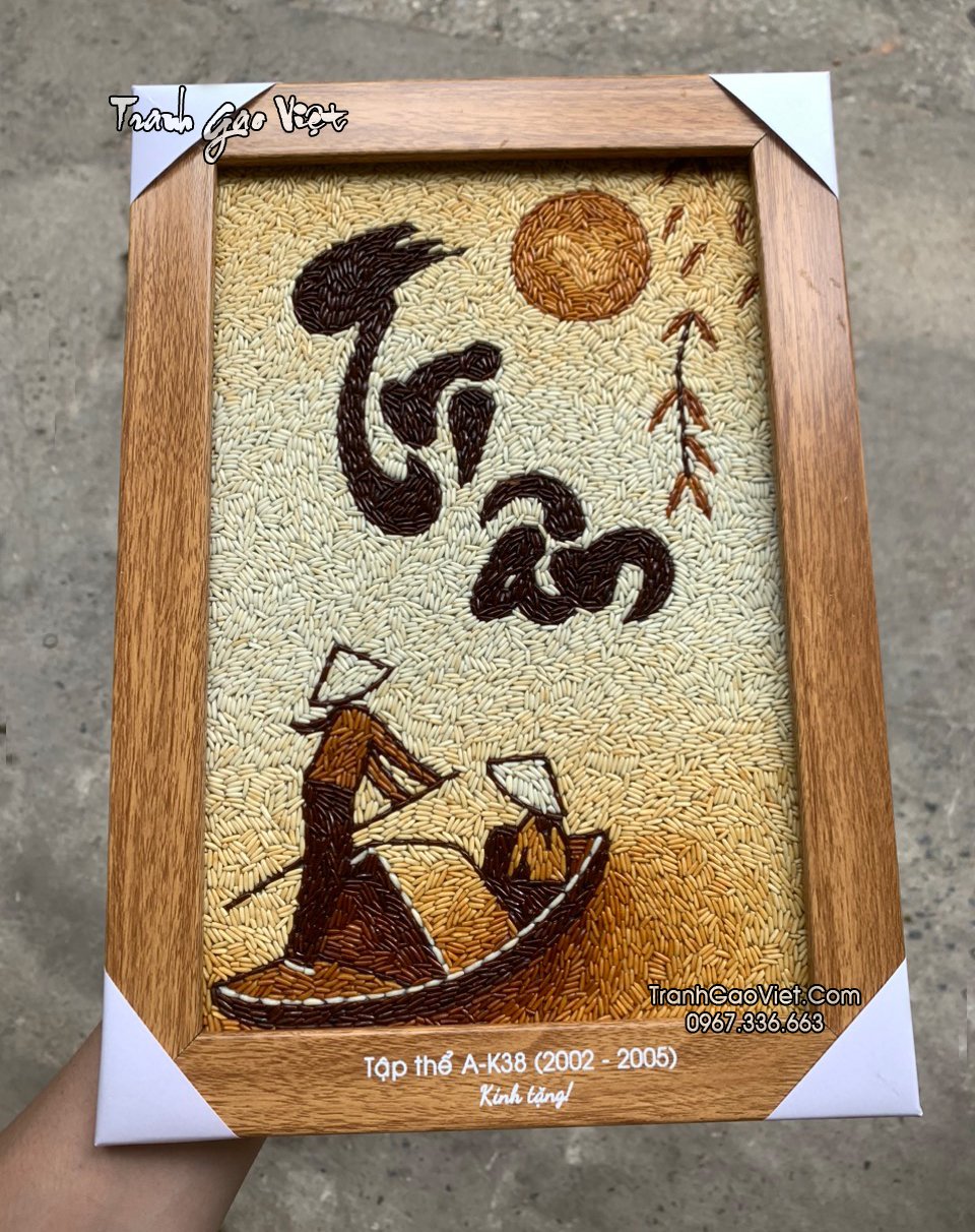 Tranh tri ân khổ nhỏ 25x35cm
