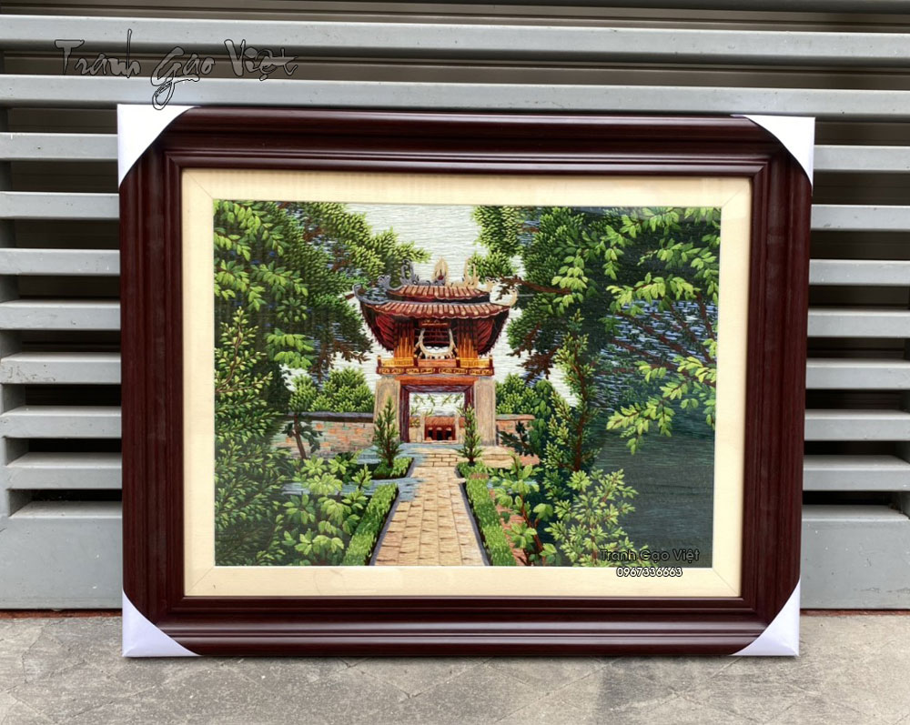 Tranh th&ecirc;u tay quốc tử gi&aacute;m