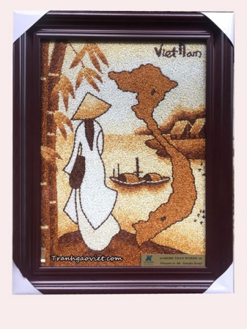 Áo dài và bản đồ VN đậm nét văn hóa Việt