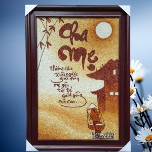 Tranh thư pháp cha mẹ
