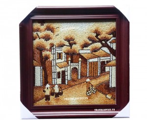 Tranh gạo Phố Cổ HN