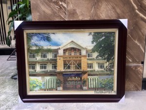Quà tặng nhà trường Tranh trường tiểu học Nghĩa Tân