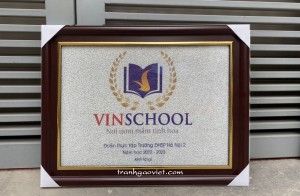 Tranh tặng nhà trường - Vinschool của đoàn thực tập trường SP II